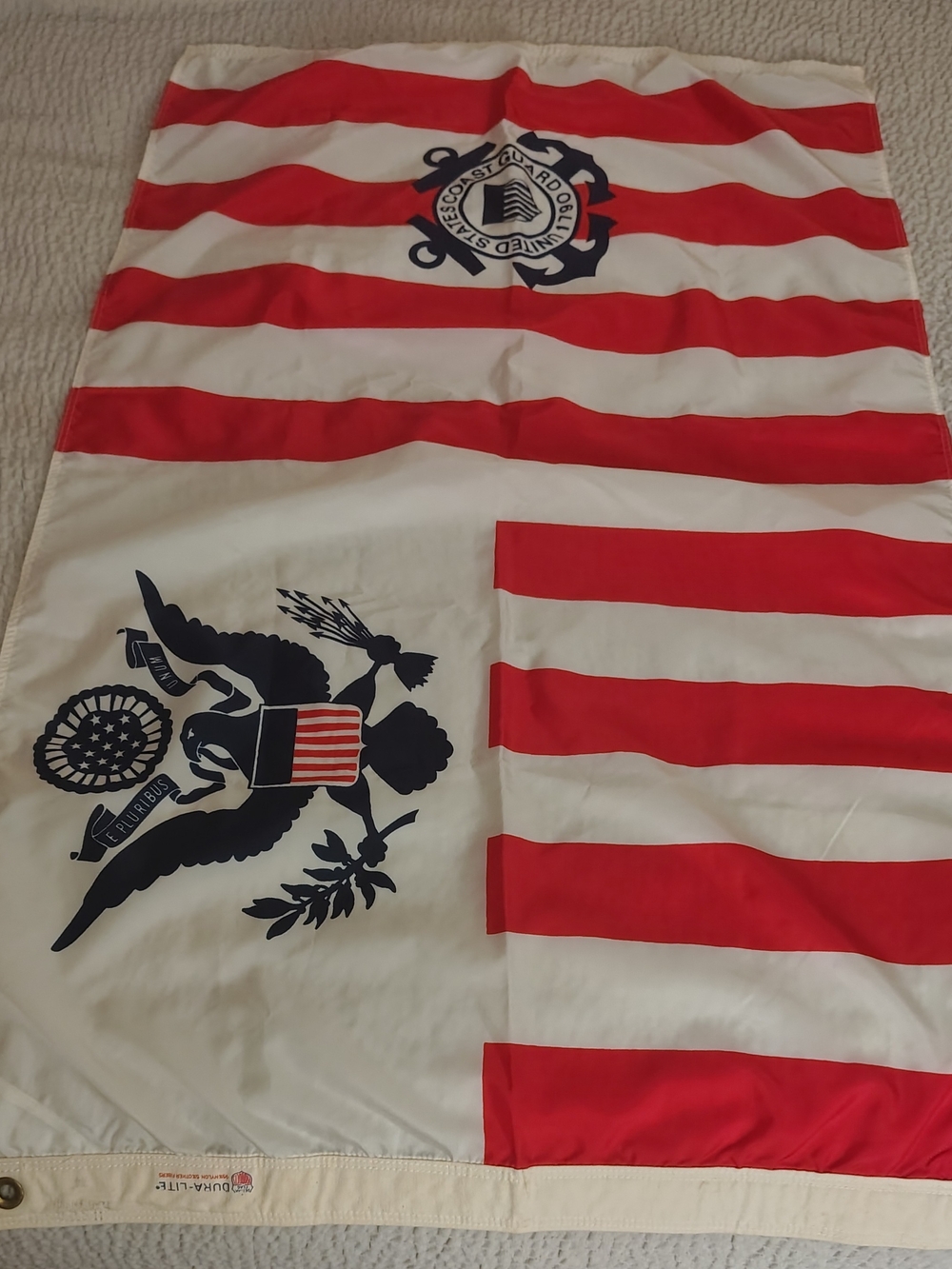 Vintage U.S. Coast Guard Flag Ensign - Dettra Dura-Lite Nylon Marine Flag Size N